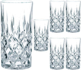 Noblesse Longdrinkglas, Wasserglas 6er Set, Kristallglas
