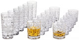 Nova Longdrinkglas und Whiskyglas, Wasserglas 18er Set, 3 Größen, Kristallglas