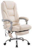 Massagesessel als Leder-Chefsessel PACE mit Liegefunktion