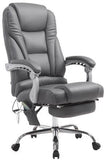 Massagesessel als Leder-Chefsessel PACE mit Liegefunktion