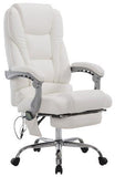 Massagesessel als Leder-Chefsessel PACE mit Liegefunktion
