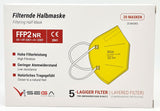 FFP2 Gelbe Gesichtsmasken Sondermodell 5-lagig. (CE2841 EN 149:2001 + A1:2009)