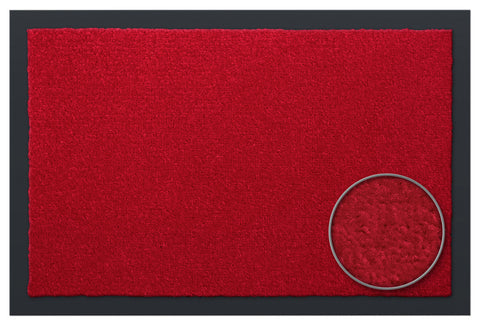 Schmutzfangmatte Sauberlaufteppich rot, 60x90 / 90x150 / 120x180 cm