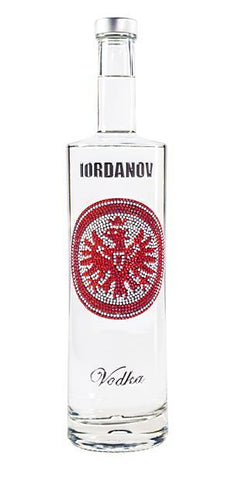 Iordanov Vodka Eintracht Frankfurt Edition aus ca. 1400 Kristallen 0,7 Liter (59,79€/L.)