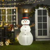 Aufblasbarer Schneemann, 182 cm mit LED-Beleuchtung. Weihnachten Deko Luftfigur