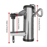Halterung, stabil für Sonnenschirme aus Vollmetall. Kompatibel mit Stangendurchmessern: 22, 25, 28, 32, 38 mm.