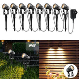 LED RGB Color Gartenlicht 6er Set mit Gartenspieß. 4 x 3 Watt Farbige LED-Licht. Fernbedienung