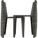 Polyrattan Sitzgruppe 2er Set mit Tisch. Bistrotisch, Bistroset. platzsparend ineinander zu schieben. 3 Farben.
