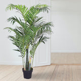 Künstliche Areca-Palme 130 cm mit 13 langen textilen Palmwedeln