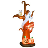 Aufblasbarer riesiger Halloween Party-Baum, 270 cm mit LED-Beleuchtung. Halloween Deko Luftfigur