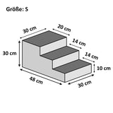 Tiertreppe Plüsch in 3 verschiedenen Größen und 6 Farben