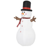 Aufblasbarer Schneemann, 182 cm mit LED-Beleuchtung. Weihnachten Deko Luftfigur