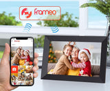 Bilder vom Handy mit 3 Klicks auf den Bilderrahmen senden: WLAN-Bilderrahmen mit 25,7-cm-IPS-Touch.