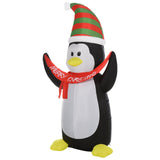 Aufblasbarer Pinguin, 243 cm mit LED-Beleuchtung. Weihnachten Deko Luftfigur