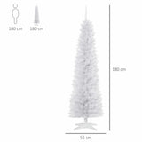 Tannenbaum Weihnachtsbaum Christbaum ohne Deko, weiß, 180 cm