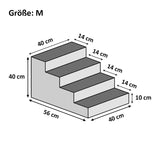 Tiertreppe Plüsch in 3 verschiedenen Größen und 6 Farben