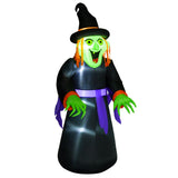 Aufblasbare riesige Hexe, 250 cm mit LED-Beleuchtung. Halloween Deko Luftfigur