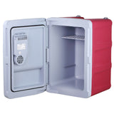 40 Liter Kühlbox, mobile Kühltruhe, Mini-Kühlschrank 12 Volt / 230 Volt - Softrollen-Fahrwerk