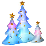 Aufblasbare Weihnachtsdeko mit LED-Licht, 210 cm 3er-Set Weihnachtsbaum
