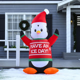 Aufblasbarer Pinguin, 188 cm mit LED-Beleuchtung. Weihnachten Deko Luftfigur