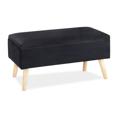 Sitztruhe 40 Liter. 80 x 40 x 39,5 cm. Mit Stauraum, Sitztruhe, Sitzhocker mit Stoff-Polsterung.