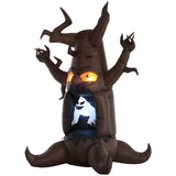 Aufblasbar Halloween Baum Gespenst, 240 cm mit LED-Beleuchtung. Halloween Deko Luftfigur