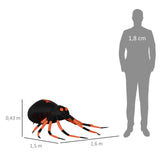 Aufblasbare Halloweendeko Große Spinne 160 x 43 cm mit LED-Beleuchtung