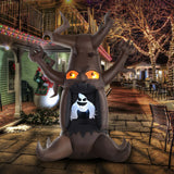 Aufblasbar Halloween Baum Gespenst, 240 cm mit LED-Beleuchtung. Halloween Deko Luftfigur