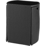 Polyrattan Sitzgruppe 2er Set mit Tisch. Bistrotisch, Bistroset. platzsparend ineinander zu schieben. 3 Farben.