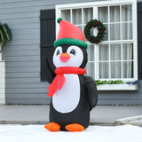 Aufblasbarer Pinguin, 160 cm mit LED-Beleuchtung. Weihnachten Deko Luftfigur