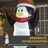 Aufblasbarer Pinguin, 243 cm mit LED-Beleuchtung. Weihnachten Deko Luftfigur
