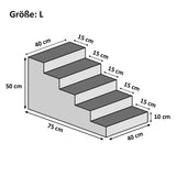 Tiertreppe Plüsch in 3 verschiedenen Größen und 6 Farben