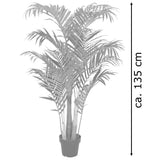 Künstliche Areca-Palme 130 cm mit 13 langen textilen Palmwedeln