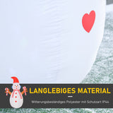 Aufblasbarer Schneemann mit rotierender Beleuchtung, 240 cm mit LED-Beleuchtung. Weihnachten Deko Luftfigur