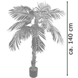 Künstliche Königspalme mit Naturstamm 140 cm