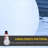 Aufblasbarer Schneemann, 182 cm mit LED-Beleuchtung. Weihnachten Deko Luftfigur