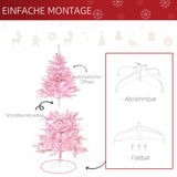 Weihnachtsbaum Tannenbaum Christbaum, rosa, 150 cm