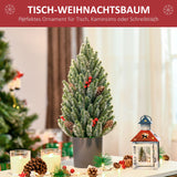 Weihnachtsbaum Christbaum inkl. Deko, grünweiß, 47cm
