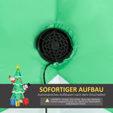 Aufblasbarer Tannenbaum mit Nikolaus und Schneemann, 210 cm mit LED-Beleuchtung. Weihnachten Deko Luftfigur