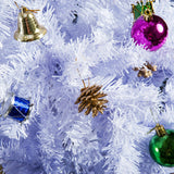 Tannenbaum Weihnachtsbaum Christbaum inkl. Deko, weiß, 150 cm