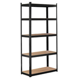 2er Set schwarze Schwerlastregale 180 x 90 x 40 cm jeweils bis 875 kg