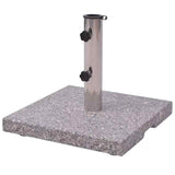 Schirmständer rechteckig Granit Grau 30 kg, 48 x 48 cm