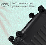Reisekoffer 4er Set I Hartschale I Trolley Kofferset I Teleskopgriff I 360° Rollen I S-M-L-XL