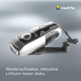 Varta LED Dynamo Taschenlampe. Sehr lange Ausdauer, extrem hell. Immer einsatzbereit. Batterielos.