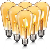 Glühbirnen 6er Set LED Kolben Rustika - Gold