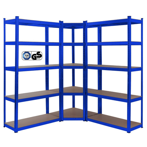 Eckteil zu Schwerlastregalen für Regale 180 x 90 x 40 cm bis 875 kg Eckregal Farbe blau