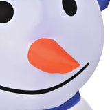 Aufblasbarer Schneemann mit Drehlichtern, 180 cm mit LED-Beleuchtung. Weihnachten Deko Luftfigur