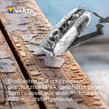 Varta LED Dynamo Taschenlampe. Sehr lange Ausdauer, extrem hell. Immer einsatzbereit. Batterielos.