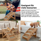 Tiertreppe 4 Stufen für Tiere die Schwierigkeiten haben