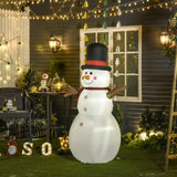 Aufblasbarer Schneemann, 182 cm mit LED-Beleuchtung. Weihnachten Deko Luftfigur